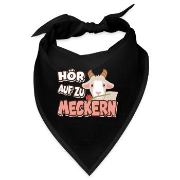 Hör auf zu meckern für eine Frau oder Mädchen - Bandana - Schwarz - Vorne