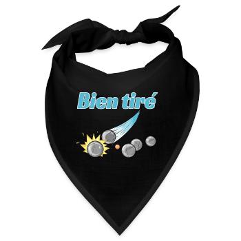 Petanque Petanque Geschenke für einen Petanque - Bandana - Schwarz - Vorne
