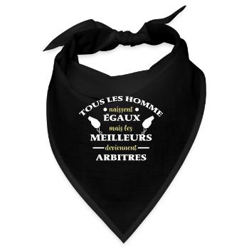 Die Besten werden Schiedsrichter Humor Schiedsrichter - Bandana - Schwarz - Vorne