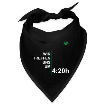 Wir Treffen Uns Um 420 - Bandana - Schwarz - Vorne