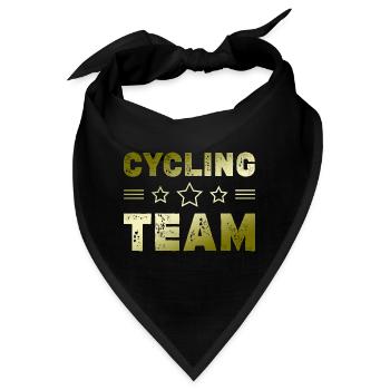 Cycling Team - Bandana - Schwarz - Vorne