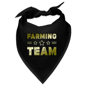 Farming Team - Bandana - Schwarz - Vorne