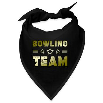 Bowling Team - Bandana - Schwarz - Vorne