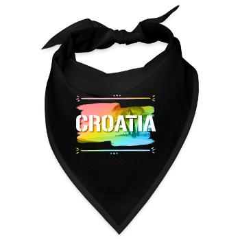 Croatia - Bandana - Schwarz - Vorne