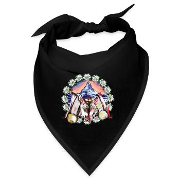 eringer kuh schweiz - Bandana - Schwarz - Vorne