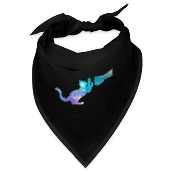 Pastell Katze Freunde Feline Pet Lover - Bandana - Schwarz - Vorne