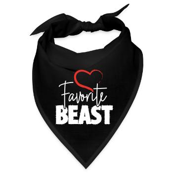 Favorite Beast - Bandana - Schwarz - Vorne