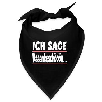 Ich sage Dankeschön für einen Kollege oder - Bandana - Schwarz - Vorne