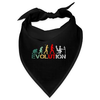 Computer Nerd Programmierer Evolution witzige - Bandana - Schwarz - Vorne