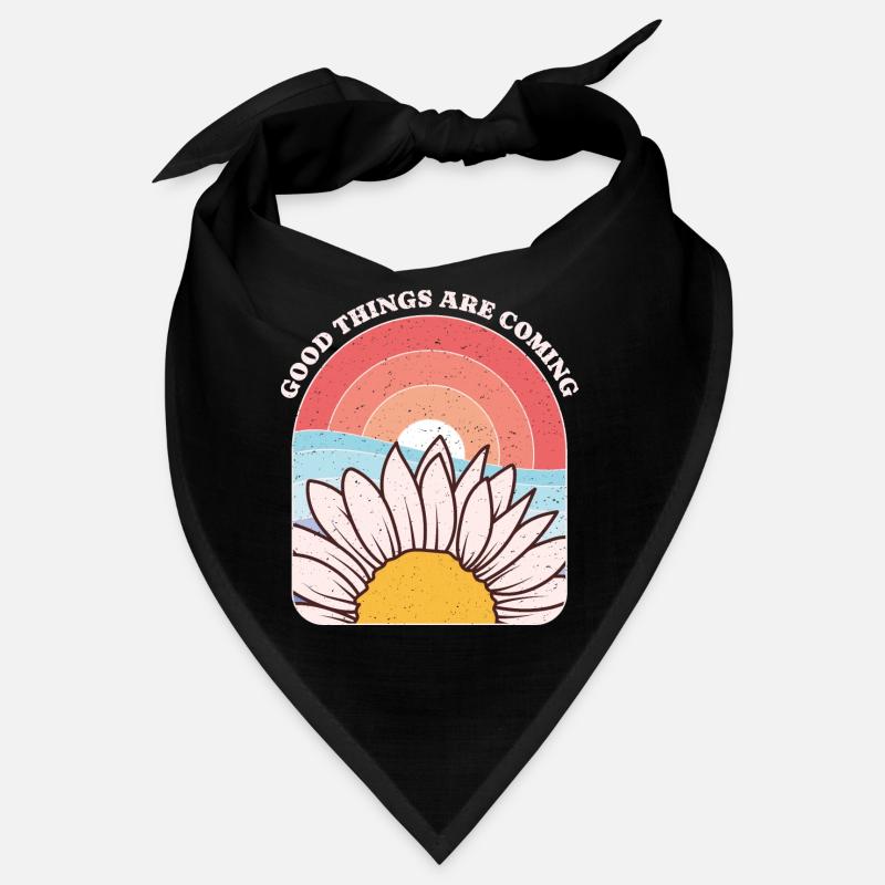 Daisy and Sun Inspirational Phrase Graphic Bandana