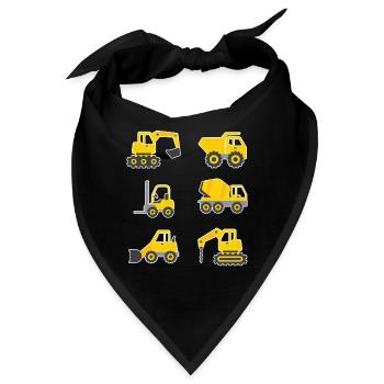 Baggerfahrer - Bandana - Schwarz - Vorne
