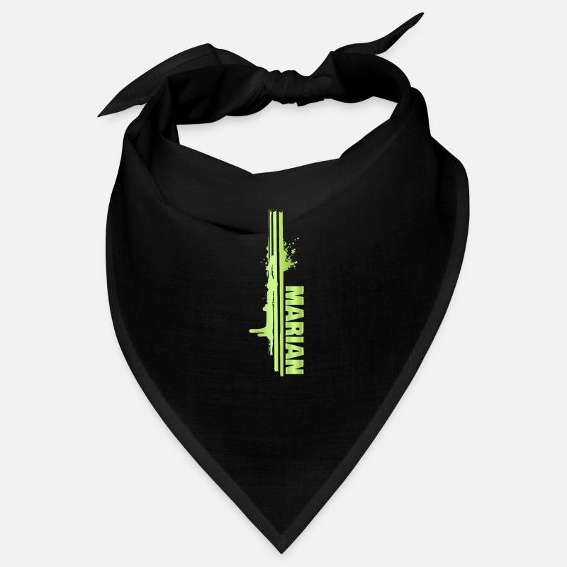 Farbklecks Marian - Bandana - Schwarz