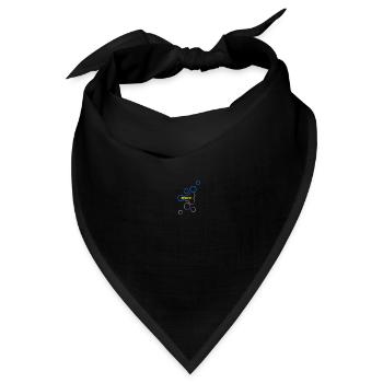 Bienenwaben Athur - Bandana - Schwarz - Vorne