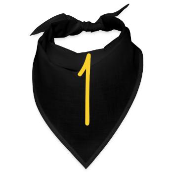 1 - Bandana - Schwarz - Vorne