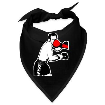 Boxer direkter Schlag - Bandana - Schwarz - Vorne