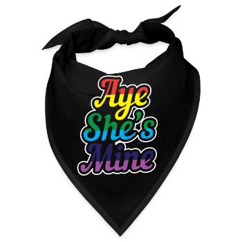 Gay Pride Schwul Lesbisch LGBT LGBTQ Geschenk - Bandana - Schwarz - Vorne