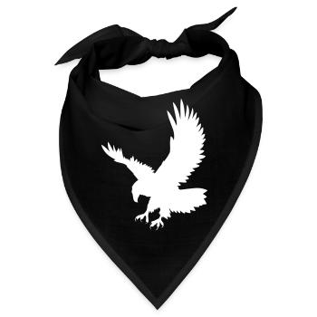 Ein Adler, der seine Beute jagt - Bandana - Schwarz - Vorne
