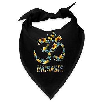 Sonnenblume Om - Bandana - Schwarz - Vorne