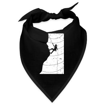 Vintage Klettern Felsklettern - Bandana - Schwarz - Vorne