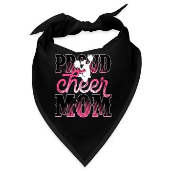 Stolze Cheer Mom - Bandana - Schwarz - Vorne