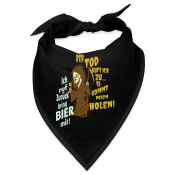 Lustiger Sensenmann - Bandana - Schwarz - Vorne
