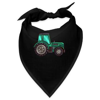 Traktor Traktoren - Bandana - Schwarz - Vorne