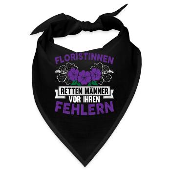 Floristinnen Florist - Bandana - Schwarz - Vorne