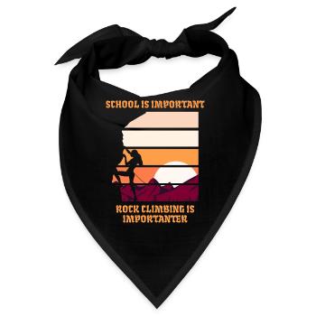 Lustiges Klettern Felsklettern - Bandana - Schwarz - Vorne