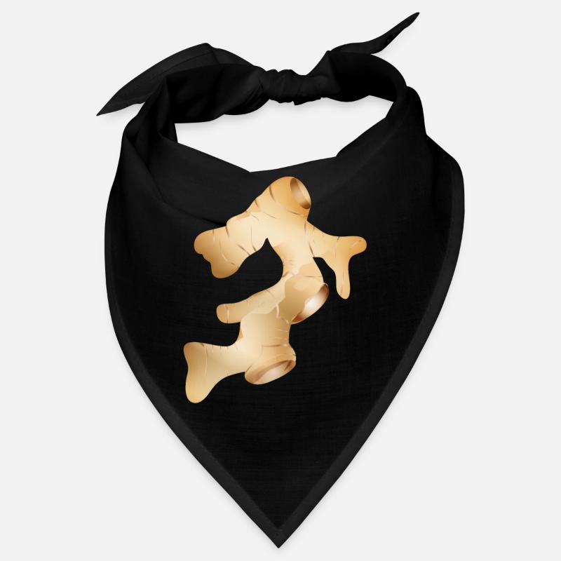 beau tubercule de gingembre frais brillant Bandana