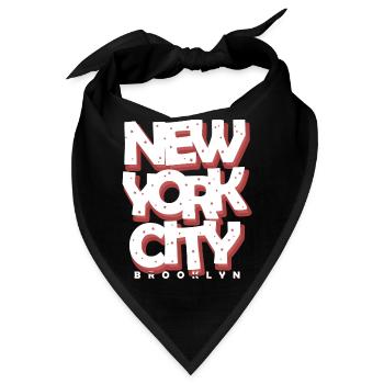 New York City Brooklyn Idee T-Shirt Design Geschenk - Bandana - Schwarz - Vorne