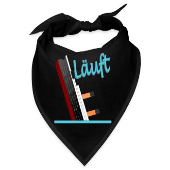 Läuft-Titanic-Version 1 - Bandana - Schwarz - Vorne