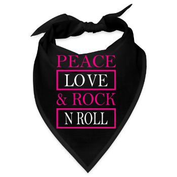 Rock Musik Rock and Roll - Bandana - Schwarz - Vorne