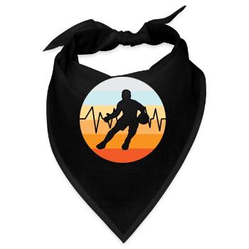 Basketball Basketballer Vintage - Bandana - Schwarz - Vorne