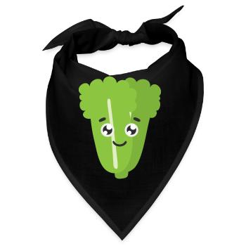 Grüner Salat - Bandana - Schwarz - Vorne