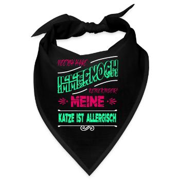 witzig spruch seekatze bday perserkatze lustig - Bandana - Schwarz - Vorne