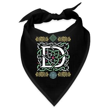D - Bandana - Schwarz - Vorne