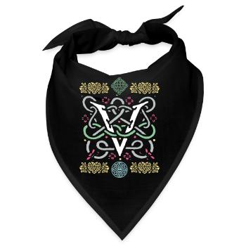 V - Bandana - Schwarz - Vorne