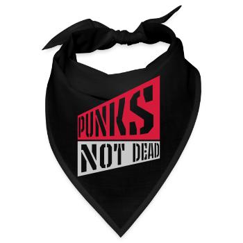 punks not dead Zitat - Bandana - Schwarz - Vorne
