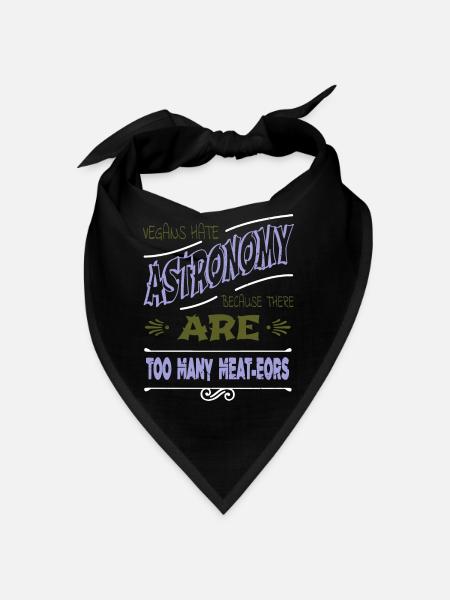 birthday present idea christmas planets - Bandana - Schwarz