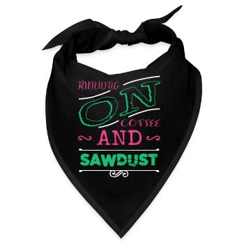 lumber felling carpenter jokes tshirts - Bandana - Schwarz - Vorne