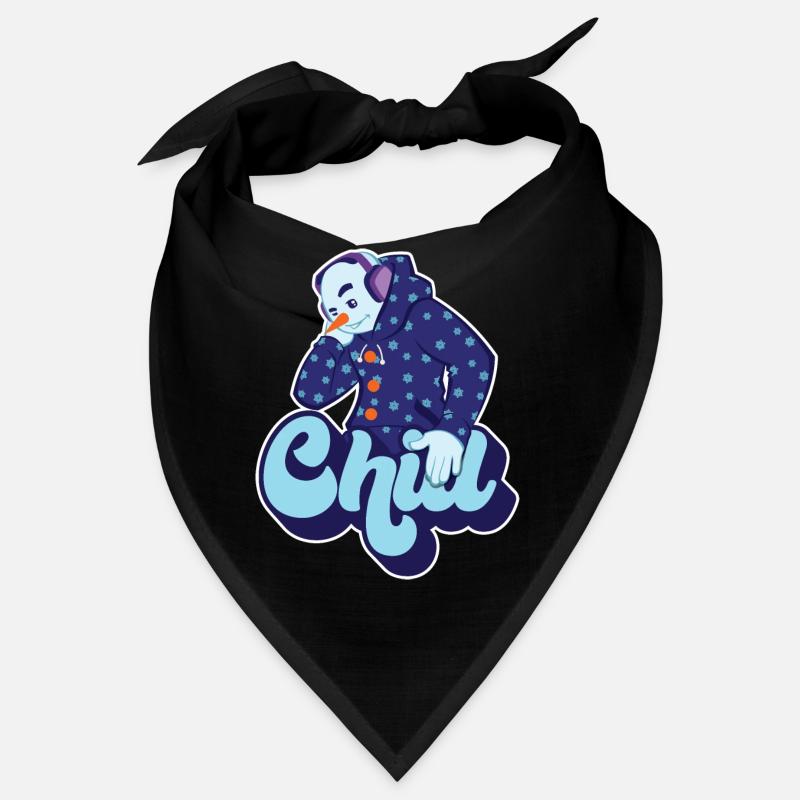 Chill Cool Fun Snowman Winter Snow Christmas Gift Bandana