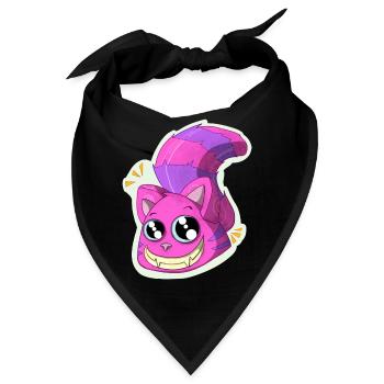 Katze - Bandana - Schwarz - Vorne