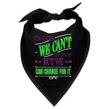 programming gift ethical fingers fun - Bandana - Schwarz - Vorne