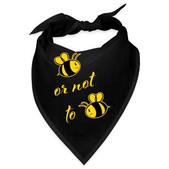Bee ore not to Bee - Bandana - Schwarz - Vorne
