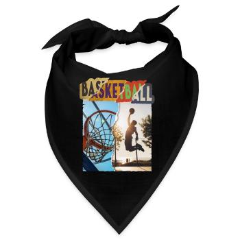 Basketball Basketballspieler Dunking Sport Spieler - Bandana - Schwarz - Vorne