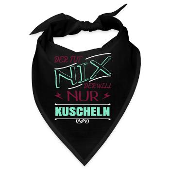 großkatze hauskatze meerkatze zitat seekatze spaß - Bandana - Schwarz - Vorne