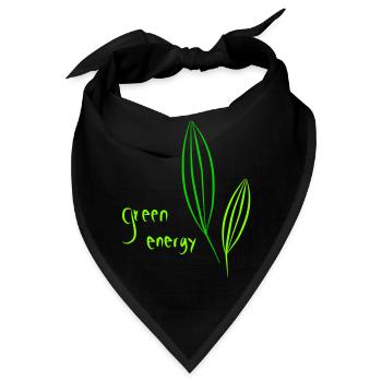 green energy - Bandana - Schwarz - Vorne
