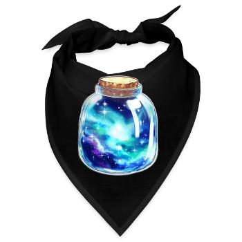 Platz in einem Glas - Bandana - Schwarz - Vorne