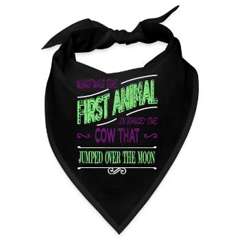 birthday gift astrology spaceship gift colors - Bandana - Schwarz - Vorne