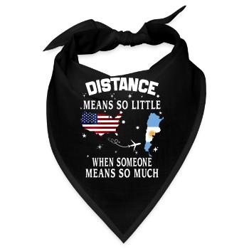 Distanz bedeutet so wenig, wenn jemand so viel bedeutet muc - Bandana - Schwarz - Vorne